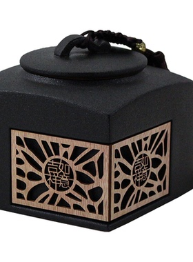 茶室摆件茶叶罐新中式客厅装饰品