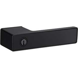 固特灰黑色门锁意式极简生态木门锁磁吸门锁室内卧室房门把手静音