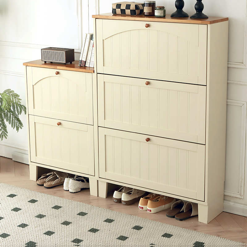 翻斗式鞋柜实木家用省空间入户超薄客厅简约现代大容量门口门厅柜