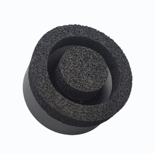 机械手海绵堵孔真空吸盘20/30/40/50/60/80mm带孔凹凸不平件专用