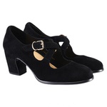 fed粗跟玛丽珍鞋春季新款女鞋交叉绑带高跟鞋单鞋女款S1118-YA005