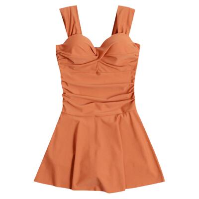 连体泳衣2025新款高级吊带游泳装