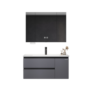 惠达现代简约浴室柜陶瓷一体盆组合卫生间卫浴洗漱台洗脸盆柜轻奢