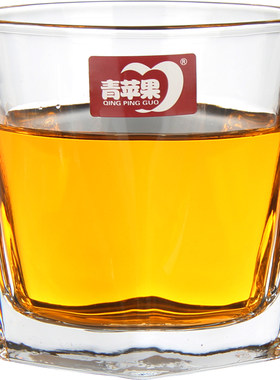 青苹果加厚家用五角酒店玻璃杯