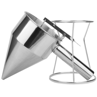 章鱼小丸子漏斗蛋糕漏斗厨房不锈钢漏斗 小口径面糊漏斗 烘焙工具