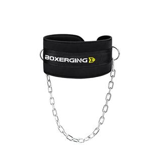 BOXERGING健身力量训练负重腰带引体向上护腰部训练单杠加粗铁链