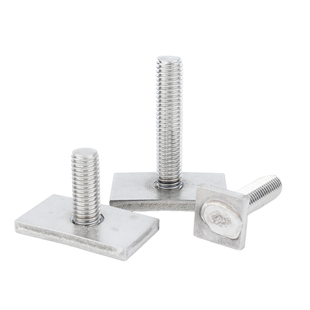 固万基304不锈钢T型轨道螺丝螺栓异形长方形T杆定做焊接螺钉M6M8