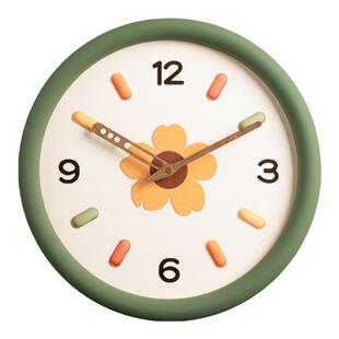 奶油风卧室挂钟高级感客厅挂墙钟表轻奢创意挂表新款2025时钟家用