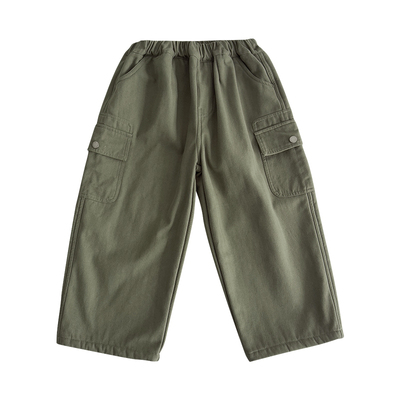 男童加绒裤子2025冬季新款儿童加厚一体绒工装裤百搭冬装休闲裤潮