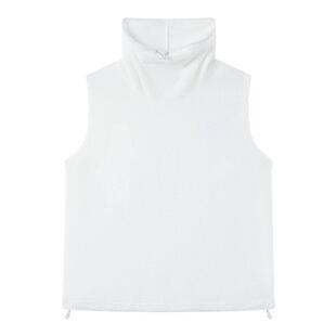 CryingCenter 雪花绒可收下摆高领马甲 哭喊中心