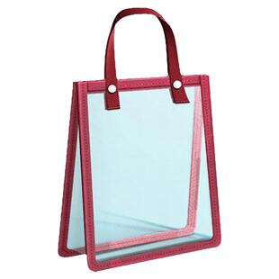 得力补习袋小学生专用大容量补课包手提袋初中生男女孩儿童手拎书包补习班作业试卷收纳资料美术透明文件袋子