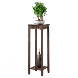 花架子客厅落地式置物装饰花盆架室内边角花几阳台盆景支架竹木质