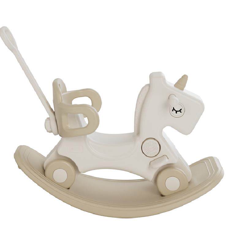 BEIESTATE贝易儿童摇摇马二合一宝宝木马摇摇车婴儿周岁礼物玩具