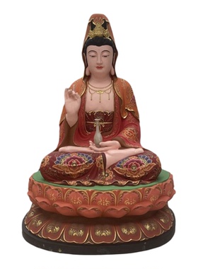 定制树脂玻璃钢娑婆三圣神像摆件