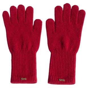 疯帽子 纯羊毛保暖长分指手套 时尚可触屏户外防风男女款2026秋冬