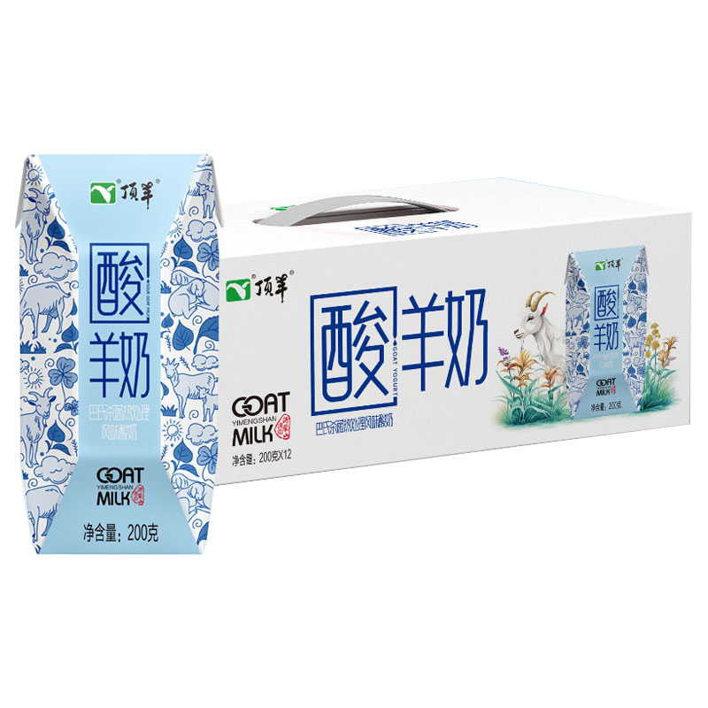 顶羊益生菌发酵常温风味酸奶
