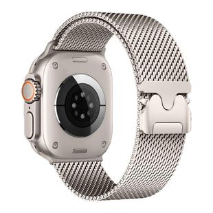 适用苹果手表s9表带iwatchs10手表带applewatch11/9/8/7/6/5/4/3代se2米兰尼斯手表带男女款智能配件降落伞扣