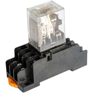 德力西CDZ9-53P带灯小型中间继电器24v电磁220v交流12v直流HH53PL