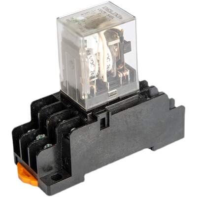 德力西中间继电器交流直流220V24