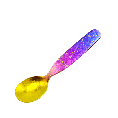 纯钛冰花叉勺宝宝辅食安全之选