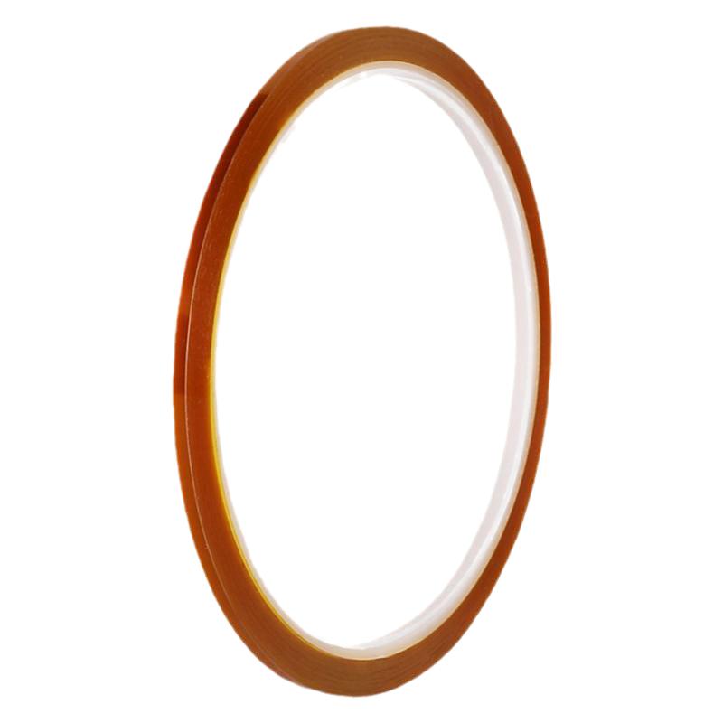 超细超窄耐300度高温双面胶带加厚聚酰亚胺PI膜电子元器遮蔽保护pi金手指隔热琥珀色耐热绝缘双面胶带