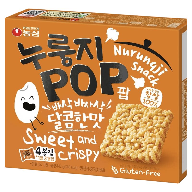 韩国直邮农心甜味糯米锅巴脆片