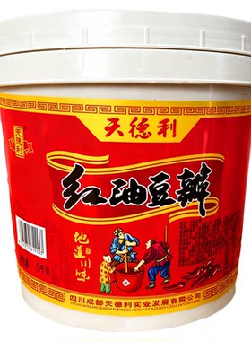天德利红油豆瓣酱5斤装