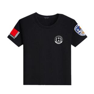 纯棉100%夏季保安服t恤工作服劳保制服短袖安保物业管理服半袖男
