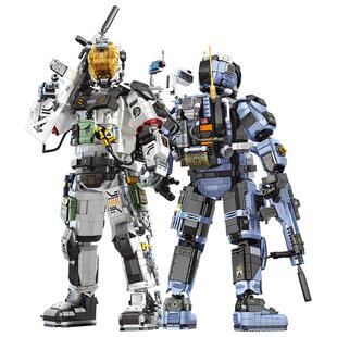 顽界限积木深空强袭兵宇航员模型机能武士潮玩手办益智拼装玩具