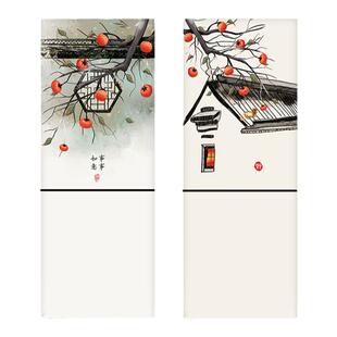 网红平安喜乐整张冰箱贴纸全贴自粘翻新装饰创意冰箱门贴画防水