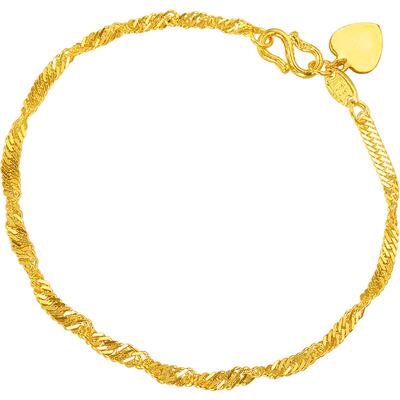 周生生水波纹珠宝黄金手链