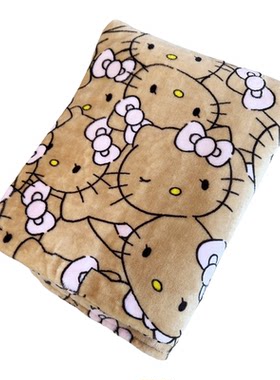 hellokitty披肩毛毯|办公室午睡毛绒沙发毯子盖腿工位午睡绒毯