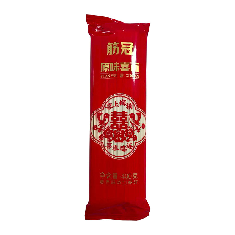 金沙河筋冠原味喜面400g袋装