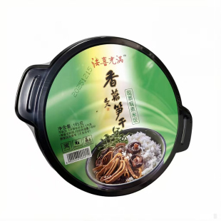 法喜充满素食自热米饭香菇笋干双菇上素咖喱三味仿荤速食户外饭盒
