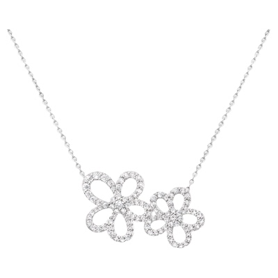 ANGELISLAND天使岛花朵毛衣项链