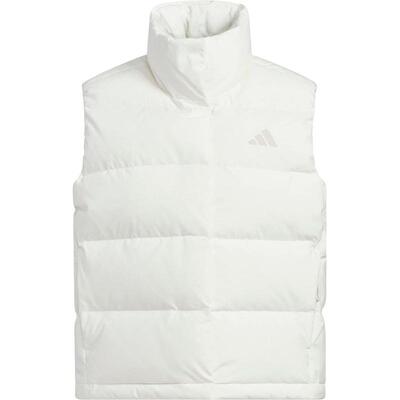 阿迪达斯女士简约立领羽绒马甲