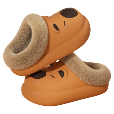 [卡皮巴拉儿童棉拖鞋男童2025]