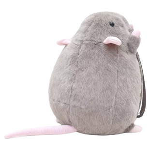 可爱仿真花枝大老鼠背包双肩包创意学生包公仔玩偶送女生搞怪礼物