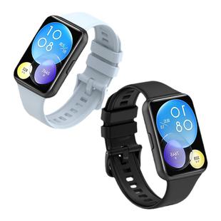 适用于华为手表fit3/4表带华为watch FIT2/1手表表带硅胶4pro智能运动new米兰尼斯腕带se男女士透气时尚配件