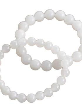 天然和田玉手串女款天然羊脂白玉