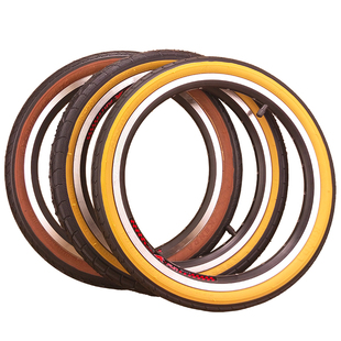 建大复古外胎系列黄边棕色边305规格1.2/1.35/1.5/1.75选长美法嘴