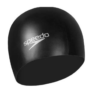 Speedo硅胶泳帽专业训练长发不勒头大头围防水护耳时尚男女游泳帽