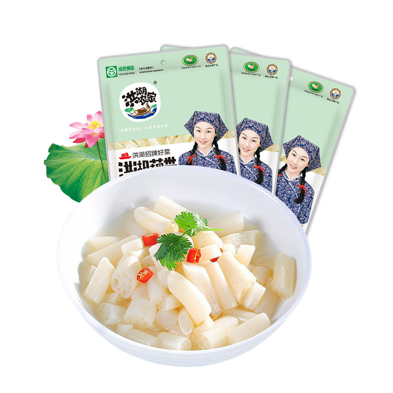 华贵洪湖农家泡藕带酸辣泡椒藕尖开袋即食湖北特产商用整箱零食