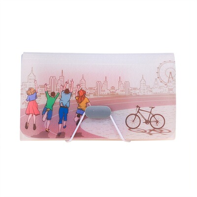 13格A6迷你风琴包防水票据夹