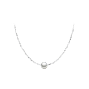 纯银碎银几两项链女珍珠锁骨链2023新款爆款七夕情人节礼物送女友