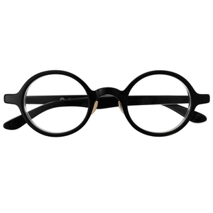 日本KameManNen万年龟眼镜框45mm高度数复古小圆框眼镜架KMN-6146