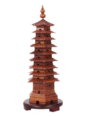 桃木文昌塔摆件书房13十三9九层