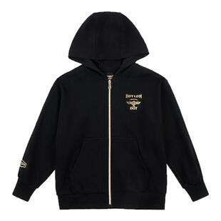 BOY童装 秋冬新款连帽开衫卫衣外套 潮酷帽衫上衣男童女童中大童