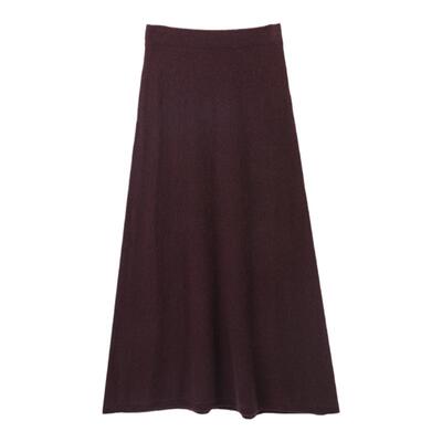 西町村屋气质简约艺术感长款半裙