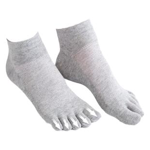 浪莎五指袜女超薄透气夏季分指头五趾袜纯棉防臭短袜脚趾袜子女士